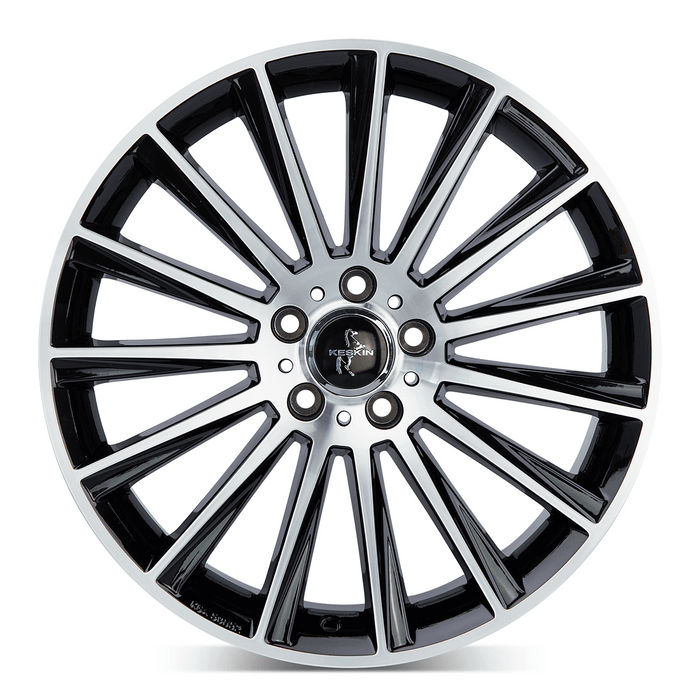 Keskin KT18 Black Front Polish - 22x10 | 5x130 | +50 | 71.5mm