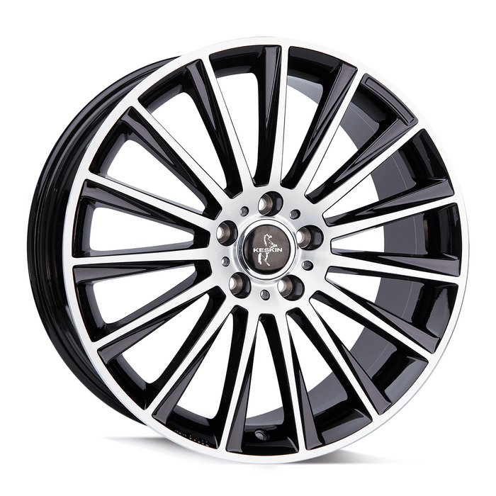 Keskin KT18 Black Front Polish - 22x10 | 5x130 | +50 | 71.5mm