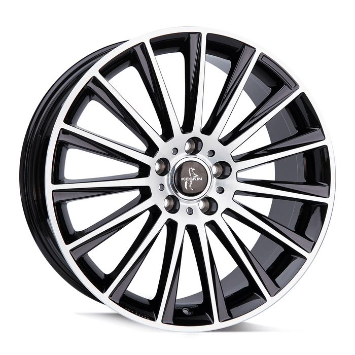 Keskin KT18 Black Front Polish - 20x9.5 | 5x120 | +35 | 72.6mm