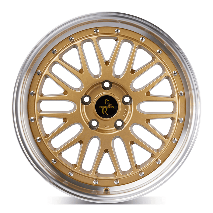 Keskin KT22 Gold Lip Polish - 18x8 | 5x114.3 | +40 | 72.6mm