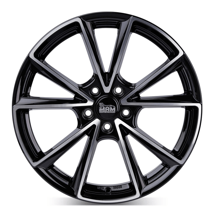 MAM A5 Black Front Polish - 18x8 | 5x112 | +45 | 66.6mm