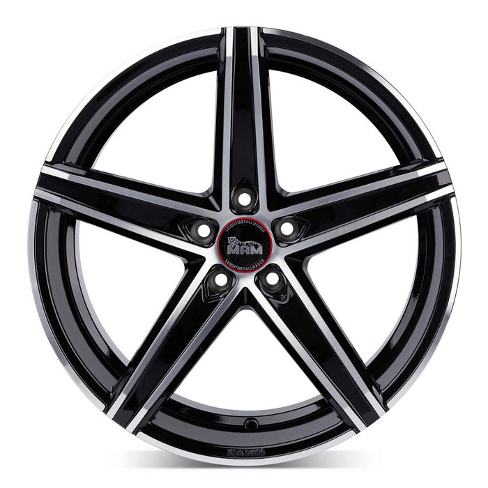 MAM OX-18 Black Front Polish - 19x8.5 | 5x114.3 | +45 | 72.6mm