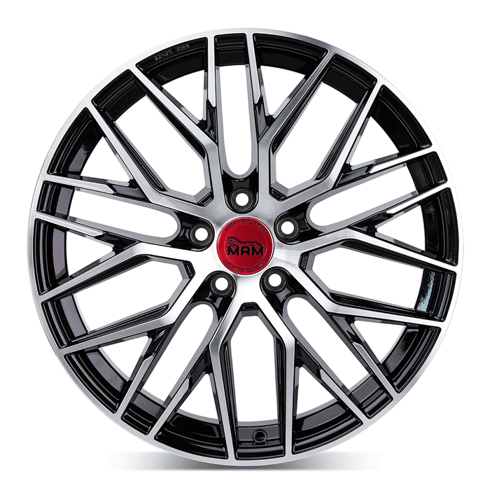 MAM RS4 Black Front Polish - 18x8 | 5x112 | +45 | 72.6mm