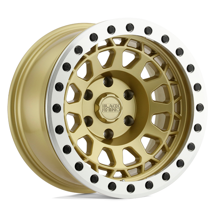 Felger-Black-Rhino-PRM-Matte-Gold-W/-Machined-Ring-17x8.5-6x135-0-87.10mm