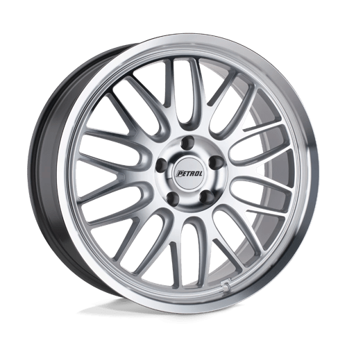 Felger-Petrol-P4C-Silver-W/-Machined-Face-&-Lip-20x8.5-5x115-40-76.10mm