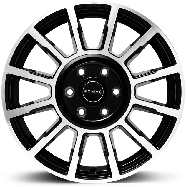 Romac Stealth Black/Polish - 18x7.5 | 6x130 | +50 | 84.1mm