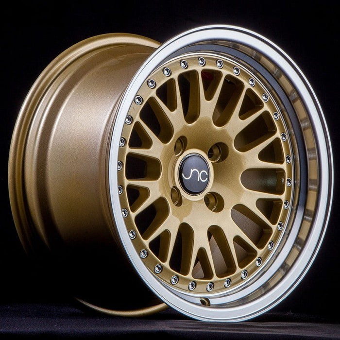 JNC-JNC001-Gold-Machined-Lip-Gold-15x9-73.1-wheels-rims-felger-Felgkongen