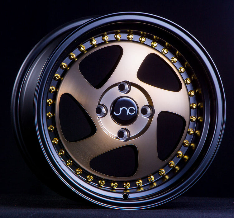 JNC-JNC034-Black-Bronze-Lip-Gold-Rivets-Black-18x8.5-73.1-wheels-rims-felger-Felgkongen