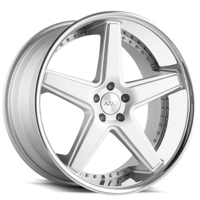 Azad-AZ008-Semi-Matte-Silver-W/Chorme-Lip-Silver-20x10-73.1-wheels-rims-felger-Felgkongen