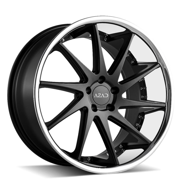 Azad-AZ23-Semi-Matte-Black-w/-Chrome-Black-20x10.5-72.56-wheels-rims-felger-Felgkongen