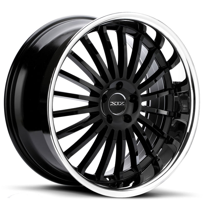 XIX-X59-Gloss-Black-with-Stainless-Steel-Lip-Black-22x9-73.1-wheels-rims-felger-Felgkongen