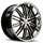 XIX X23 Gloss Black Machined with Stainless Steel Lip - 20x8.5 | 5x112 | +32 | 66.56mm